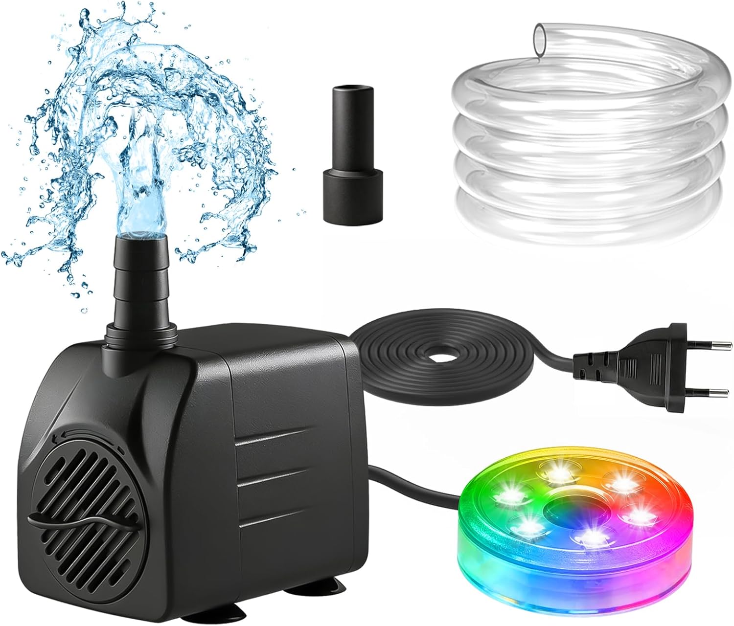 Pond Light Submersible - Pompa Air Submersible 210GPH dengan Lampu