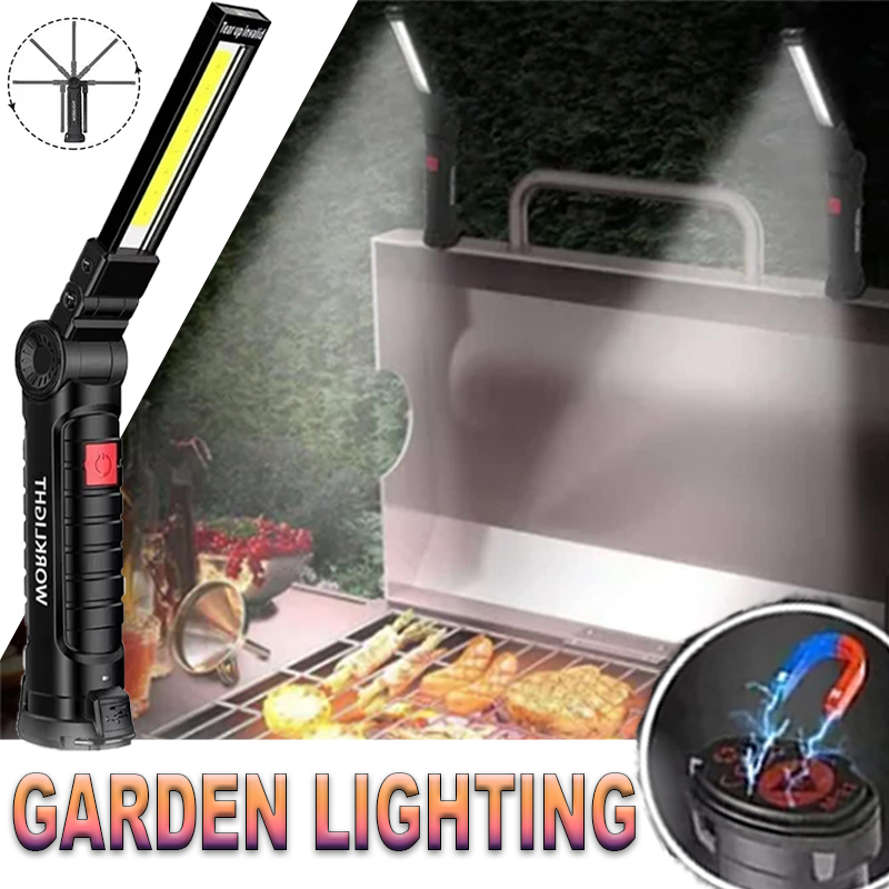 Outdoor Lighting Fixtures - Senter LED Portabel dengan Kait Magnetik