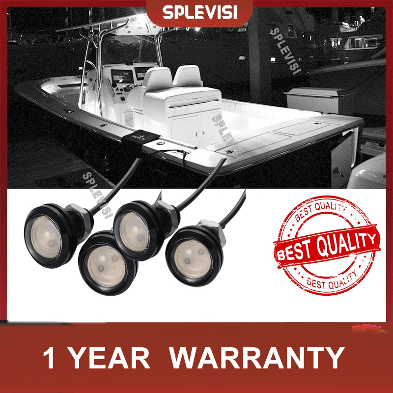 Outdoor Lighting Brands - 4PCS LED Lampu Kapal Tahan Air