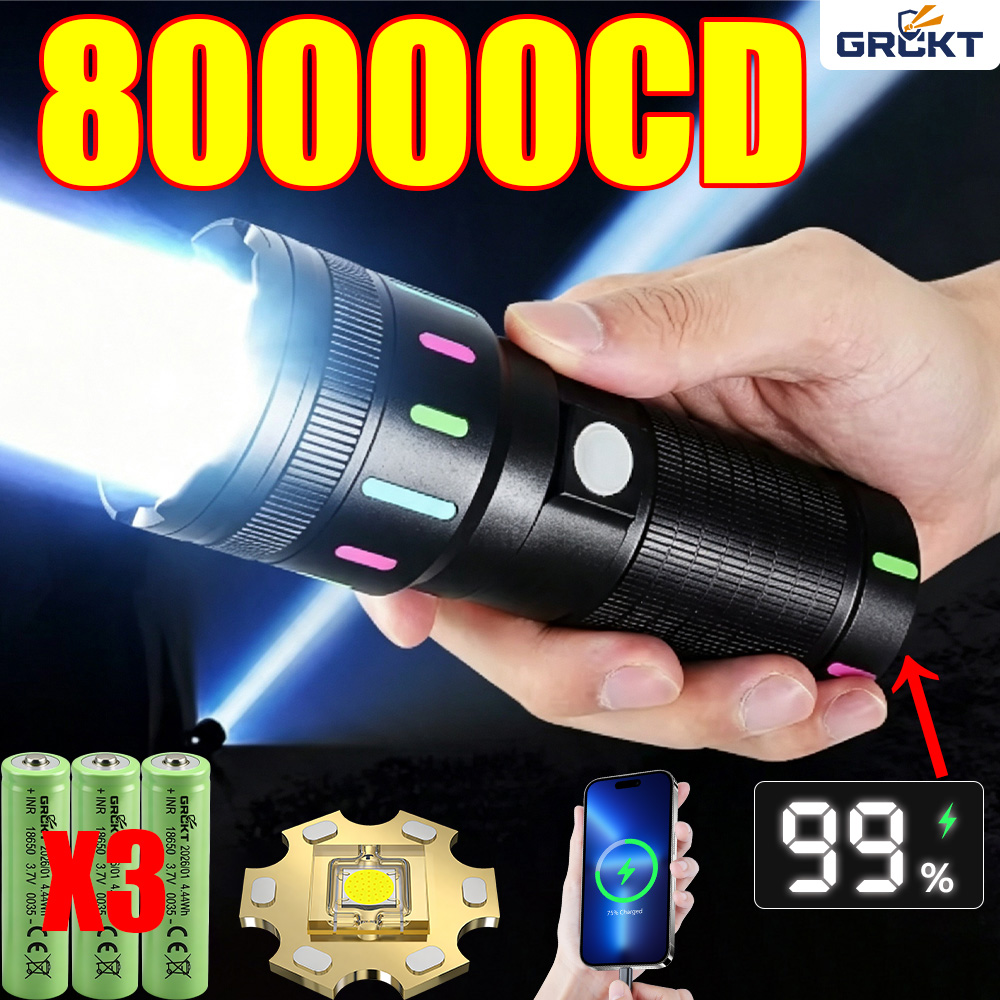 Outdoor Lighting Brands - Senter LED 80000CD Paling Kuat, Senter