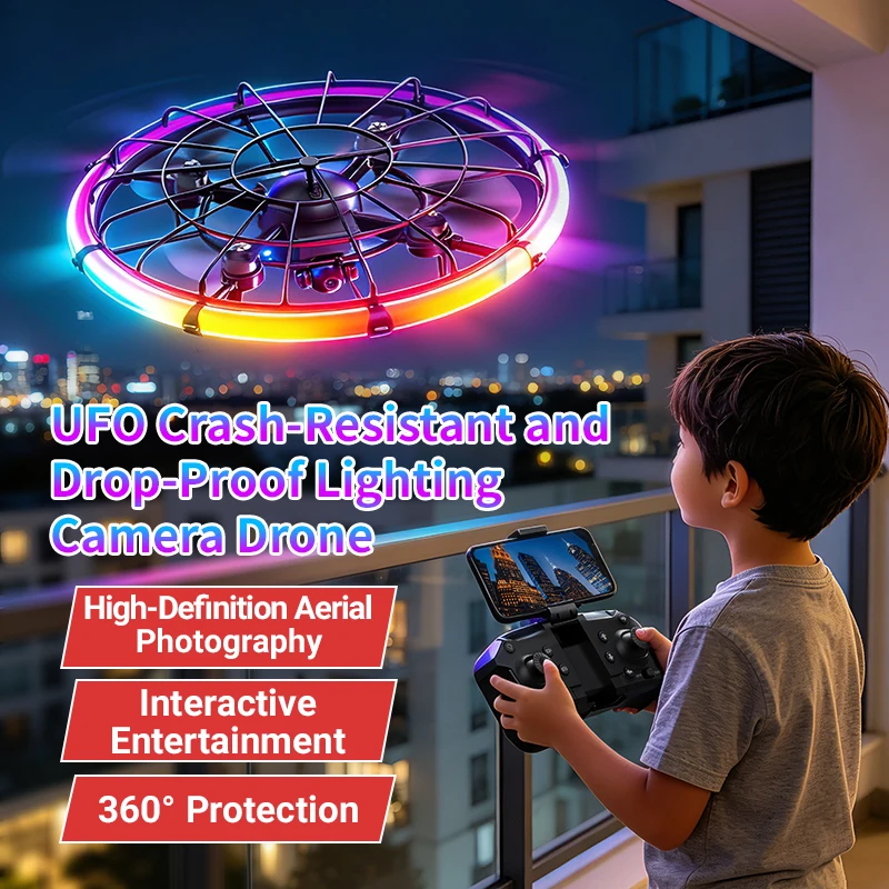 Outdoor Lighting Remote Control - JJRC H145 UFO RC Drone dengan