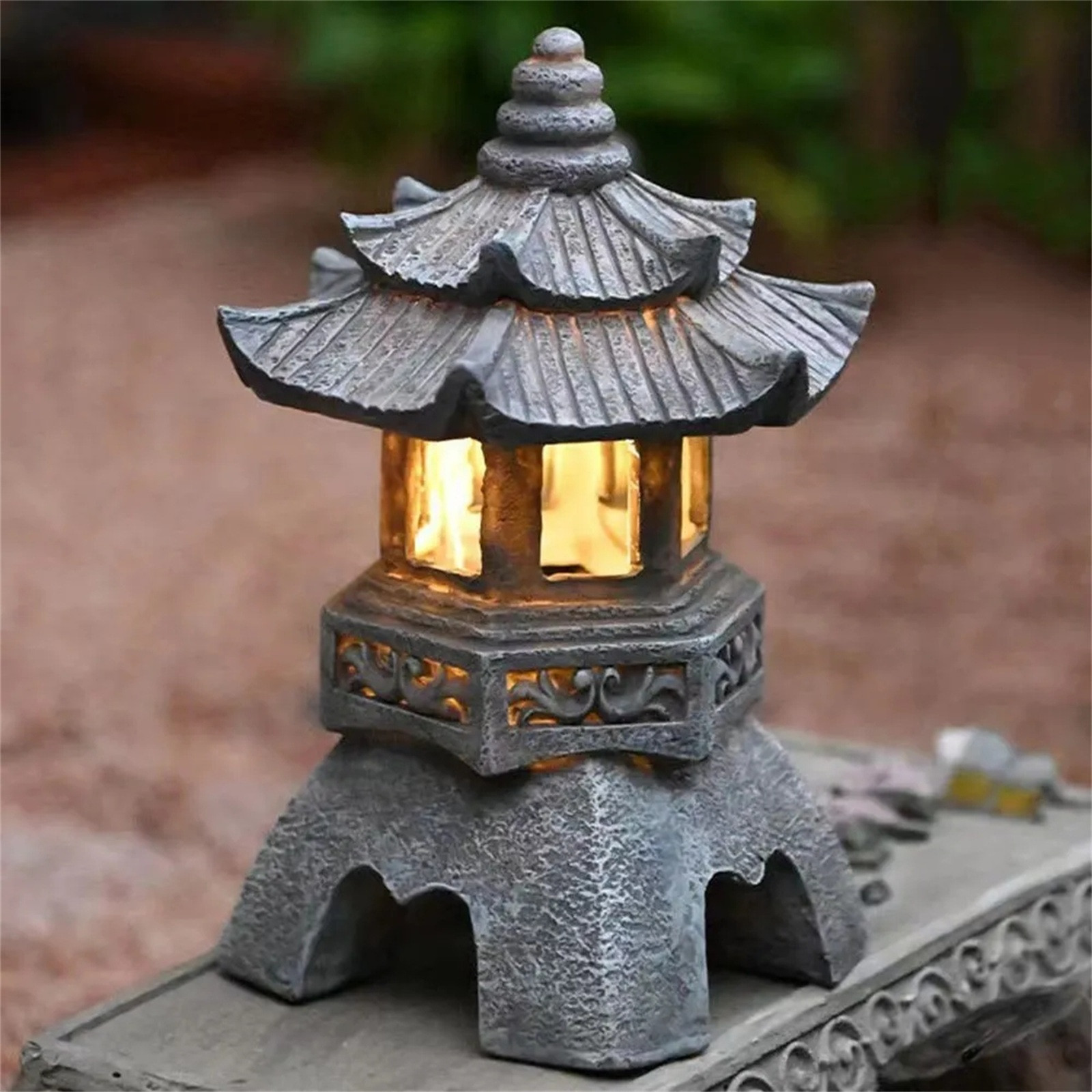 Pagoda patung tenaga surya lua - Outdoor Lighting Architectural ulasan dan harga