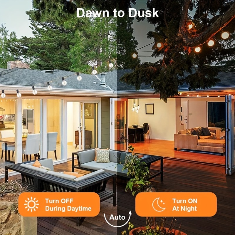 Lampu String Tenaga Surya G40  - Outdoor Lighting Remote Control ulasan dan harga