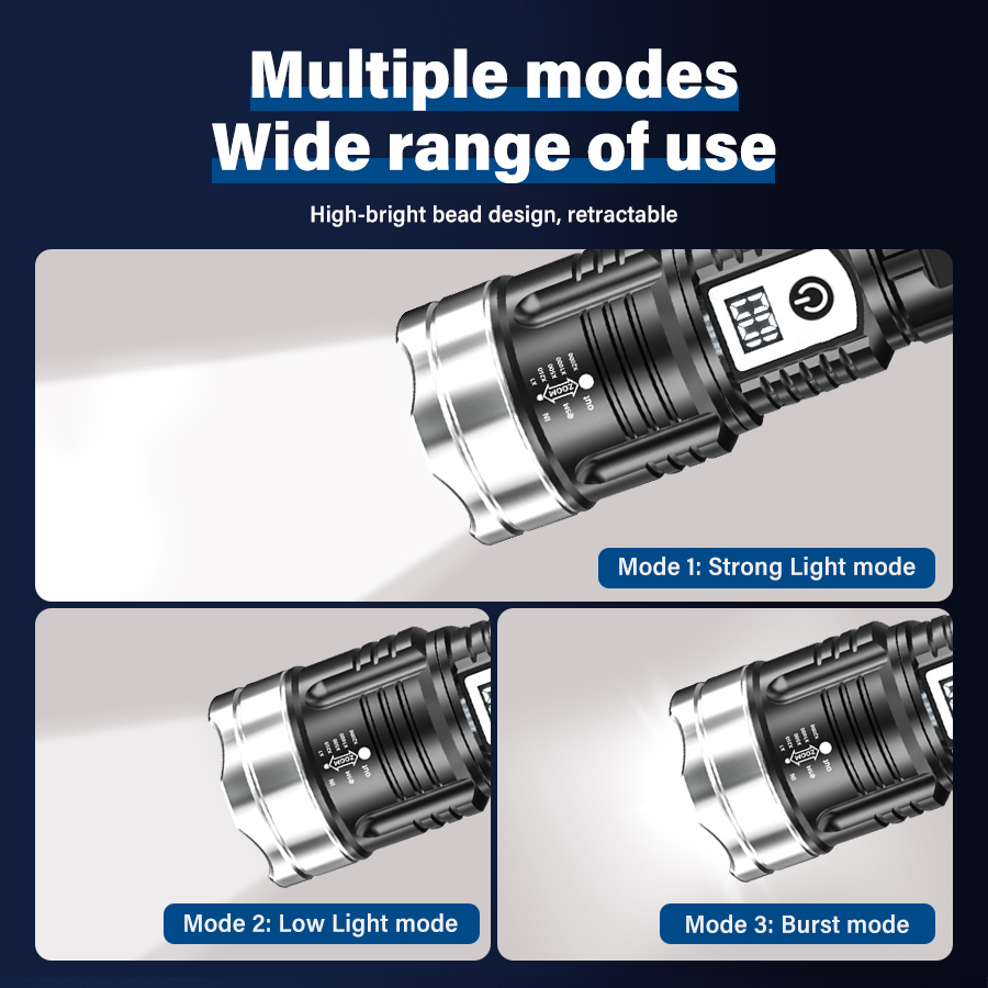 Senter LED 200000LM Daya Tingg - Outdoor Lighting Fixtures ulasan dan harga