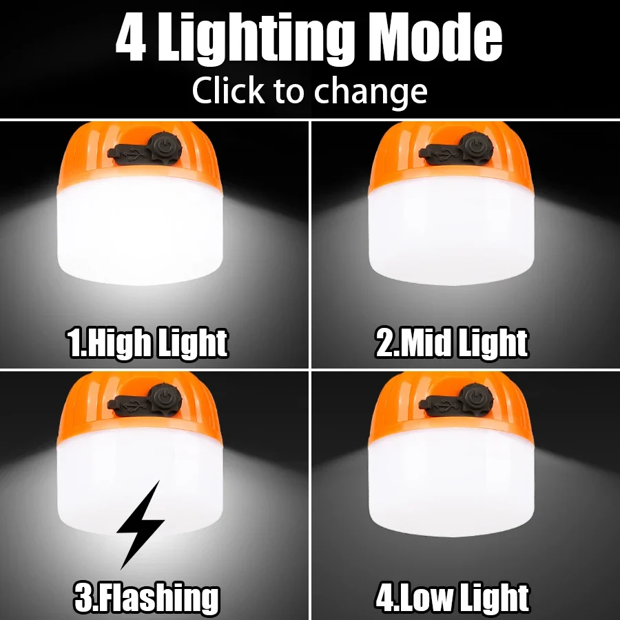 Lampu Tenda USB Isi Ulang Bent - Outdoor Lighting Halloween ulasan dan harga