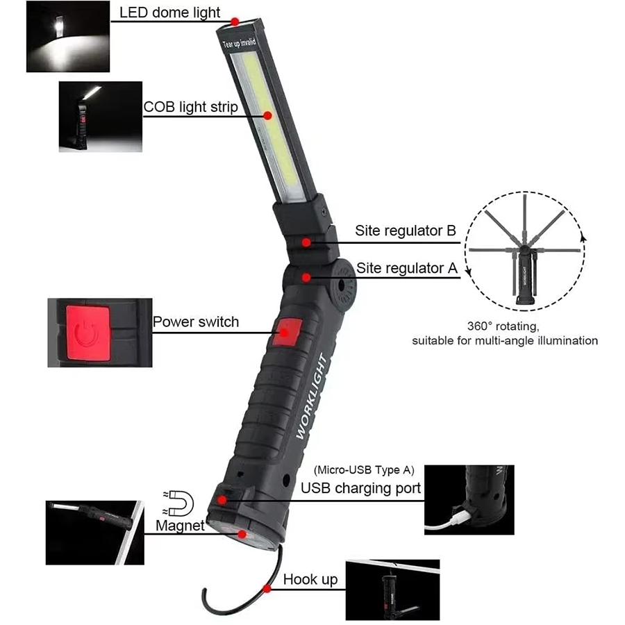 Senter LED Portabel dengan Kai - Outdoor Lighting Fixtures ulasan dan harga