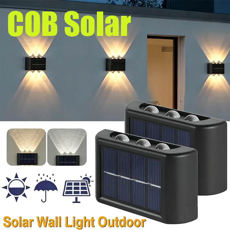 Lampu Dinding Tenaga Surya COB - Outdoor Lighting Lamp ulasan dan harga