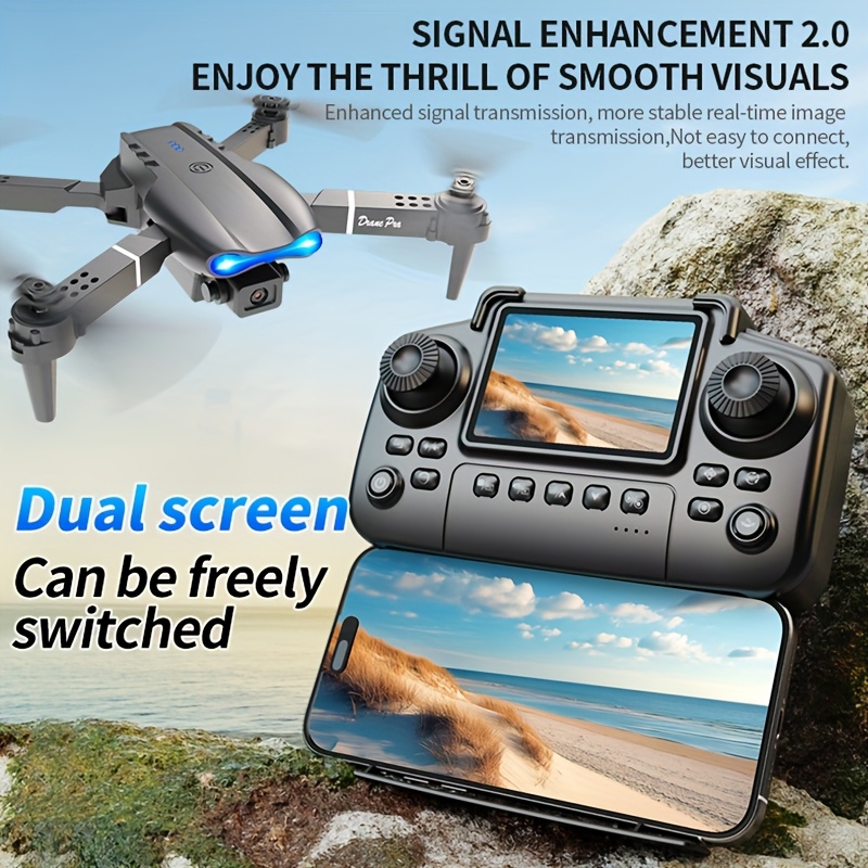 Drone Lipat E99 PRO MAX Terbar - Outdoor Lighting Remote Control ulasan dan harga
