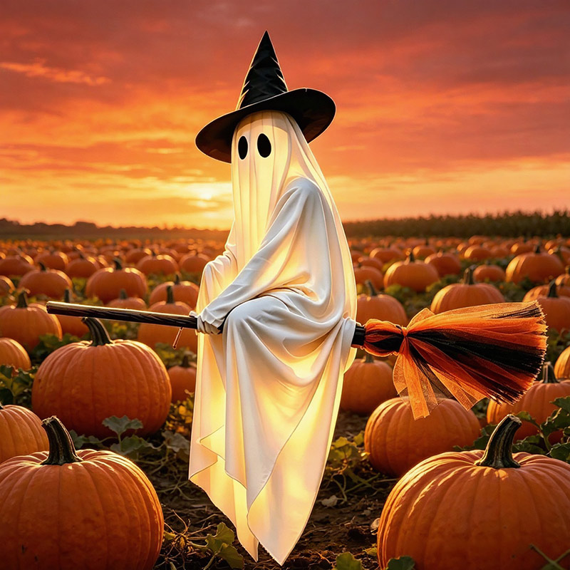 Hiasan Halloween Sapu Terbang  - Outdoor Lighting Halloween ulasan dan harga