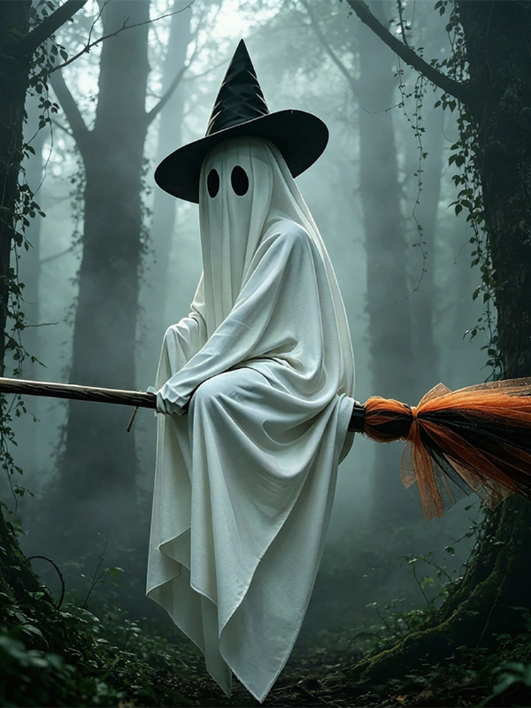 Hiasan Halloween Sapu Terbang  - Outdoor Lighting Halloween ulasan dan harga