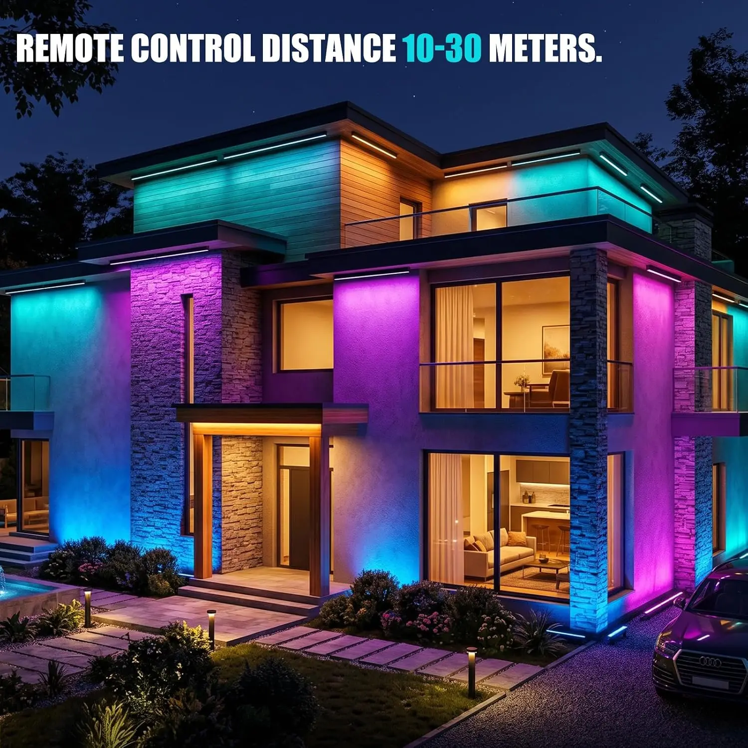 2 Paket Lampu Wall Washer RGB  - Outdoor Lighting Remote Control ulasan dan harga
