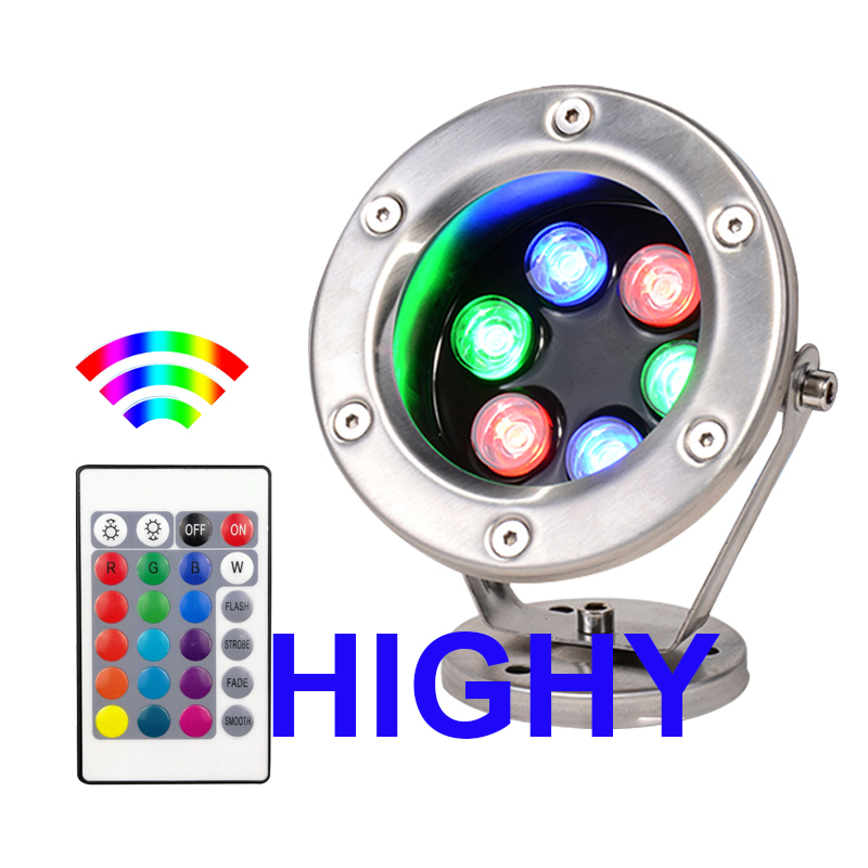 RGB lampu Led bawah air 3W 9W  - Pond Light Submersible ulasan dan harga