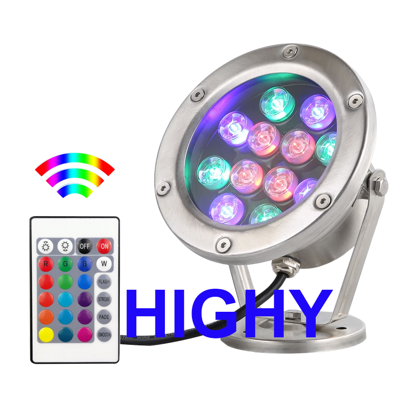 RGB lampu Led bawah air 3W 9W  - Pond Light Submersible ulasan dan harga