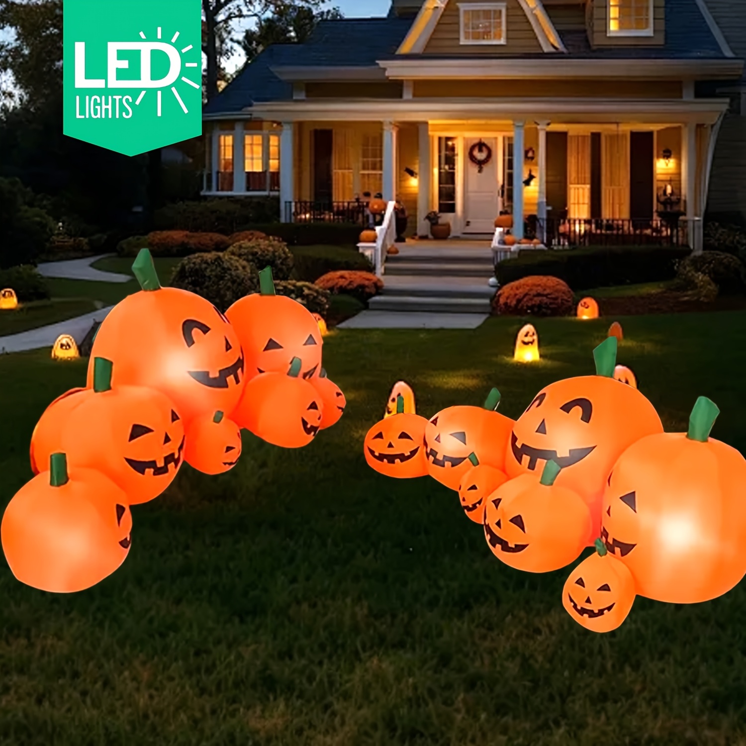 BARU! Dekorasi Labu Tiup Hallo - Outdoor Lighting Halloween ulasan dan harga