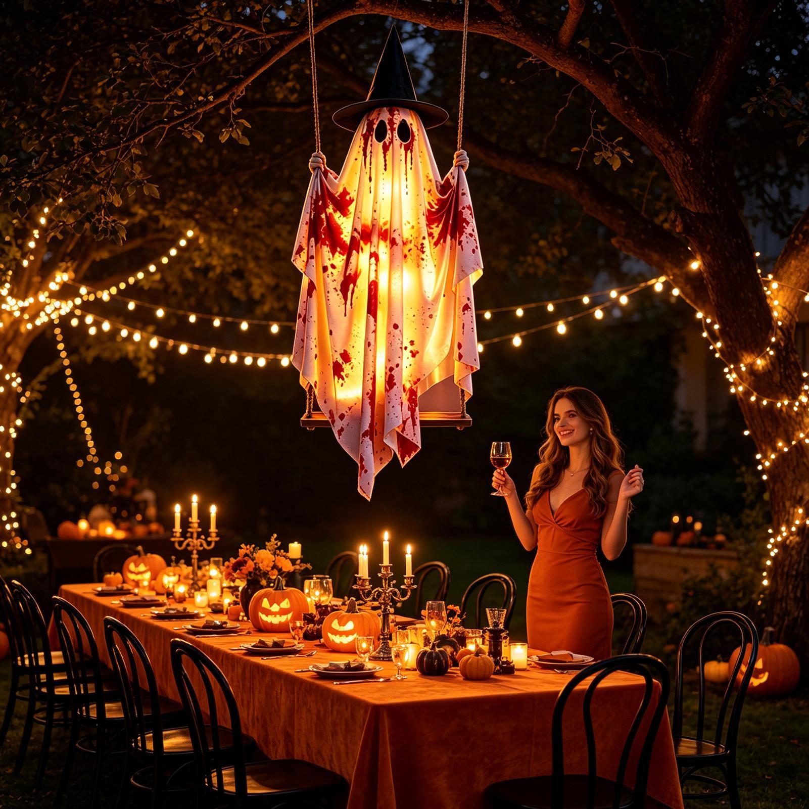 Dekorasi Halloween Luar Ruanga - Outdoor Lighting Remote Control ulasan dan harga