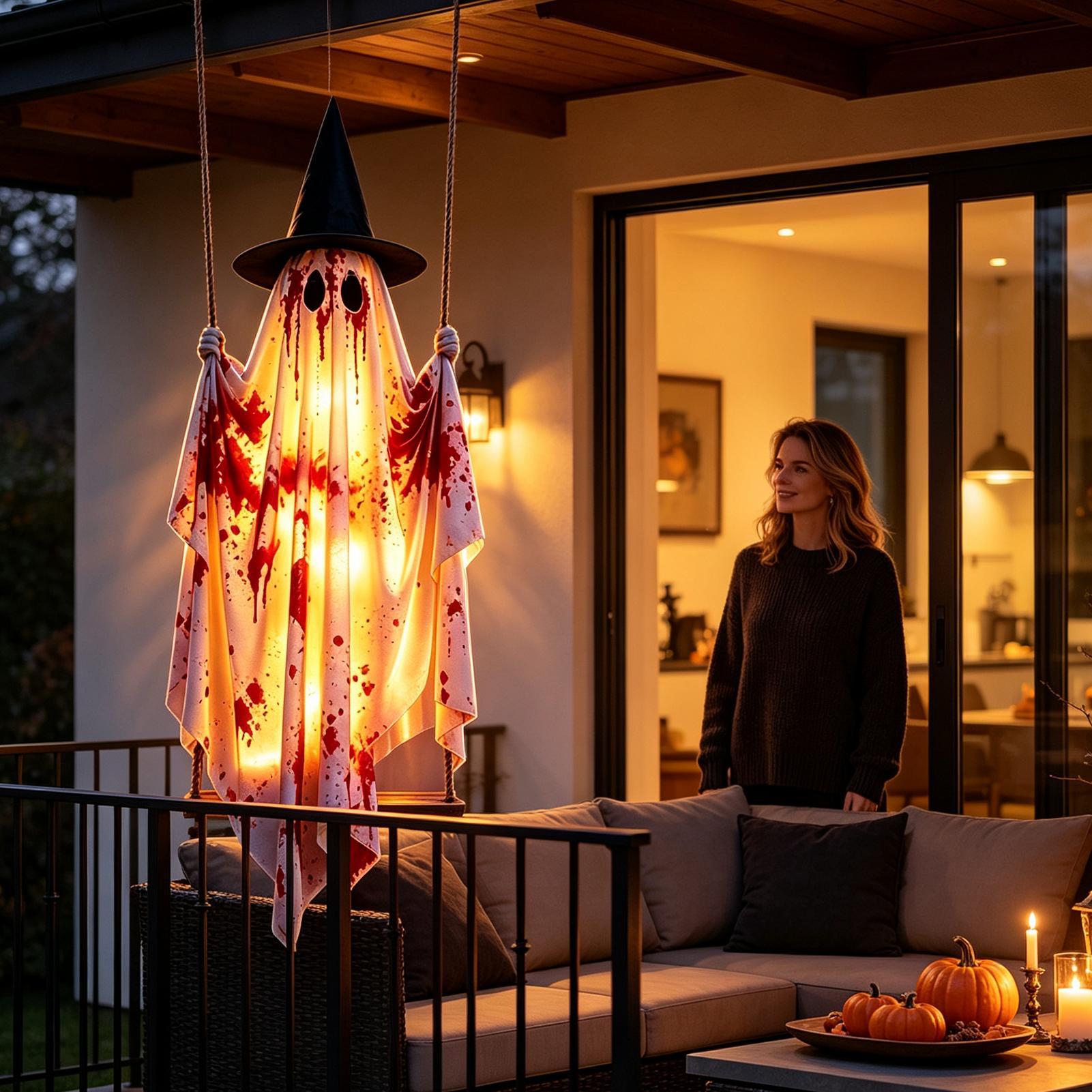 Dekorasi Halloween Luar Ruanga - Outdoor Lighting Remote Control ulasan dan harga