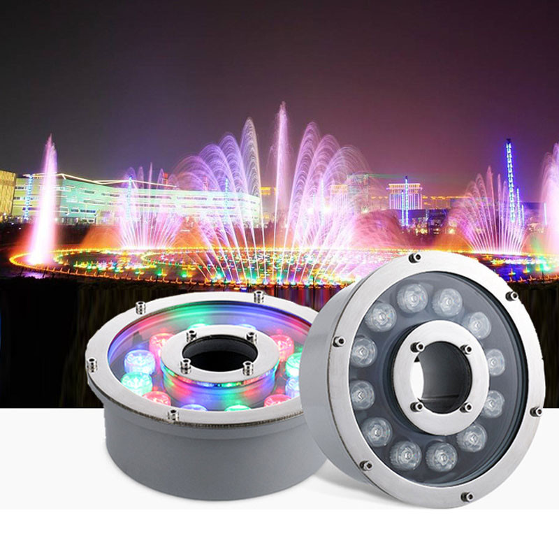 Lampu Air Mancur LED RGB 12V 2 - Pond Light Submersible ulasan dan harga