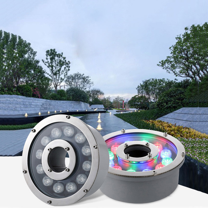 Lampu Air Mancur LED RGB 12V 2 - Pond Light Submersible ulasan dan harga