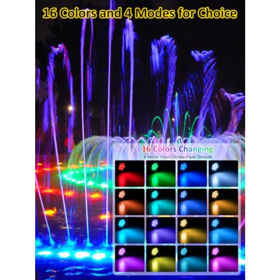 Lampu Kolam LED Bawah Air 16 W - Pond Light Submersible ulasan dan harga