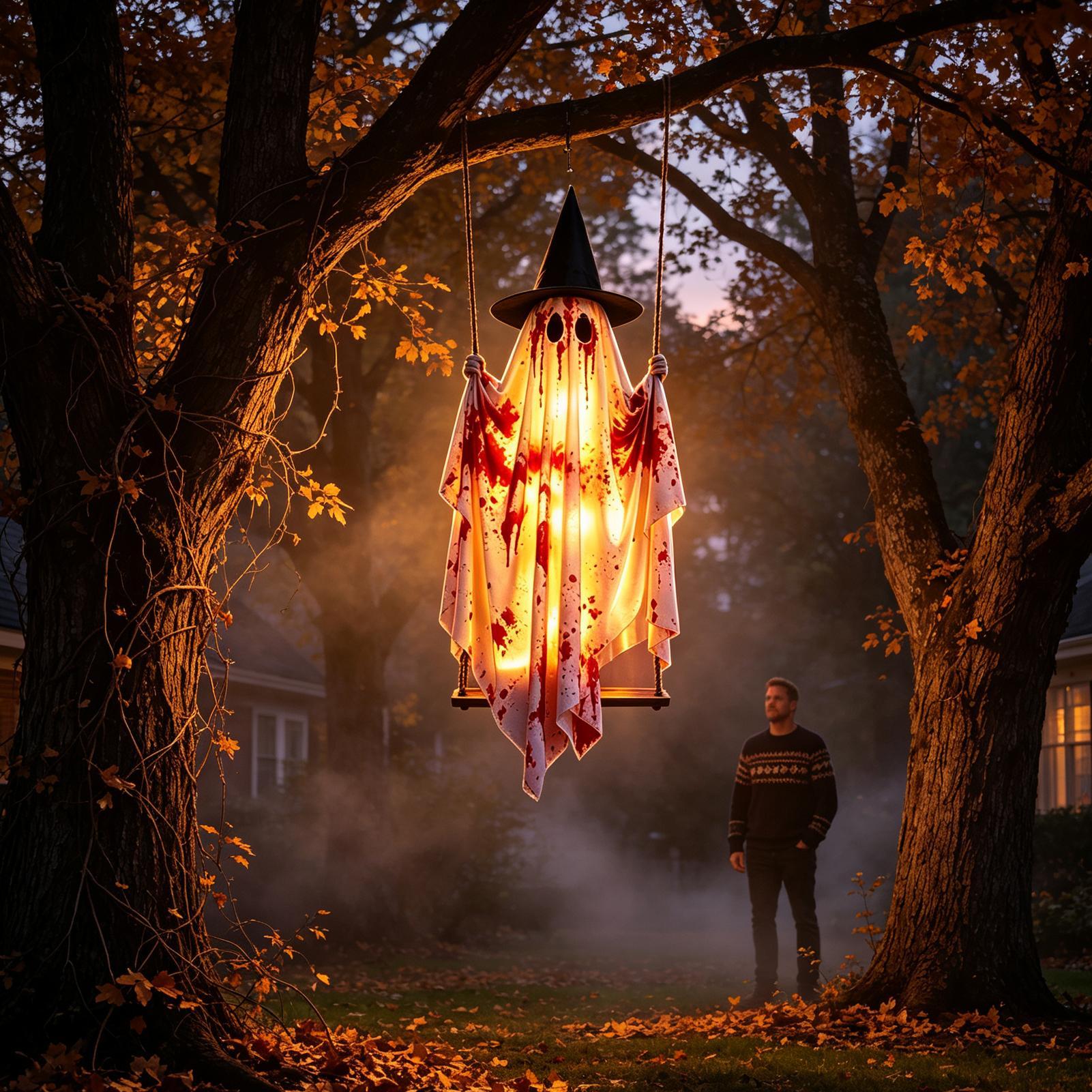 Hantu Halloween Luar Ruangan d - Outdoor Lighting Remote Control ulasan dan harga