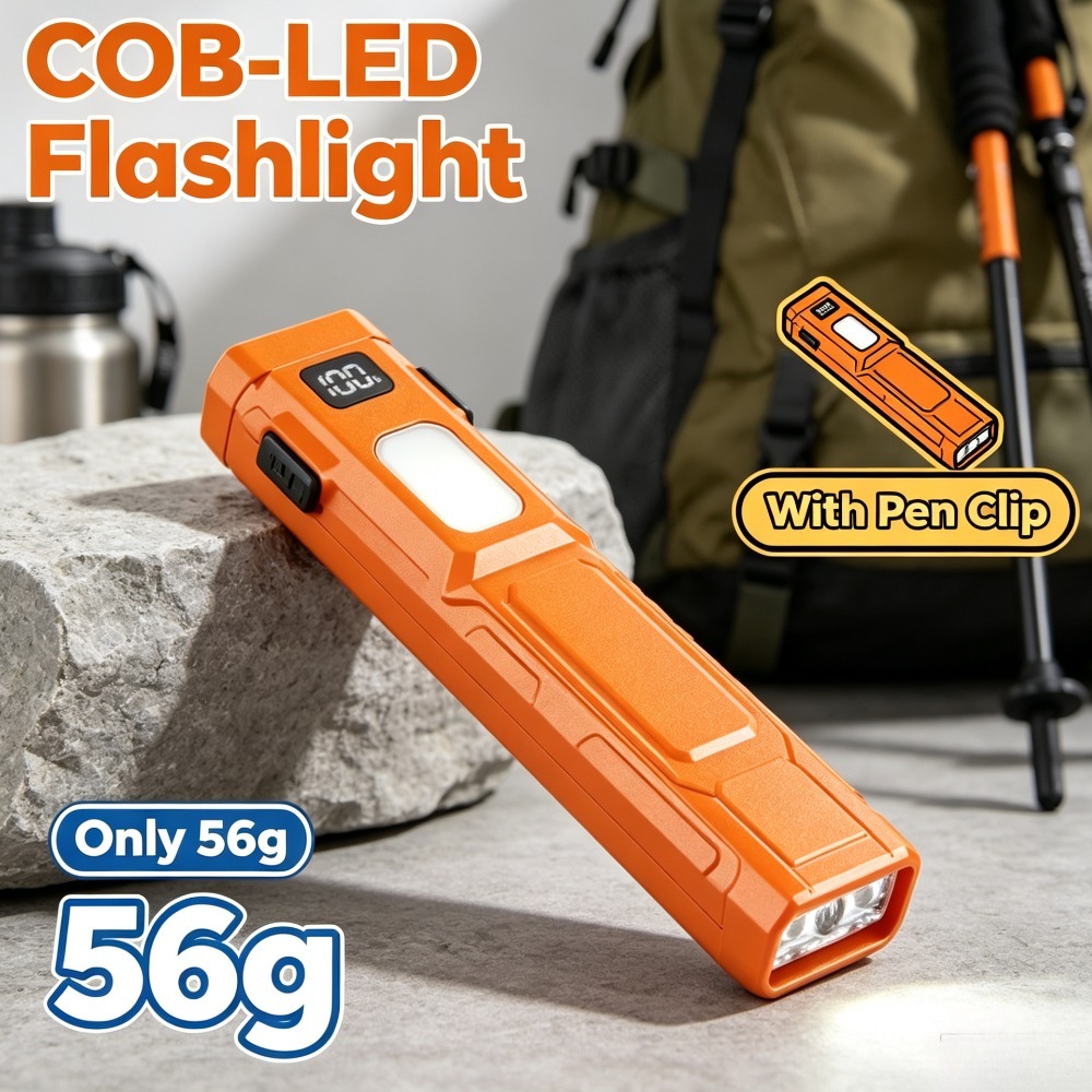 Senter LED COB EDC dengan Klip - Outdoor Lighting Fixtures ulasan dan harga