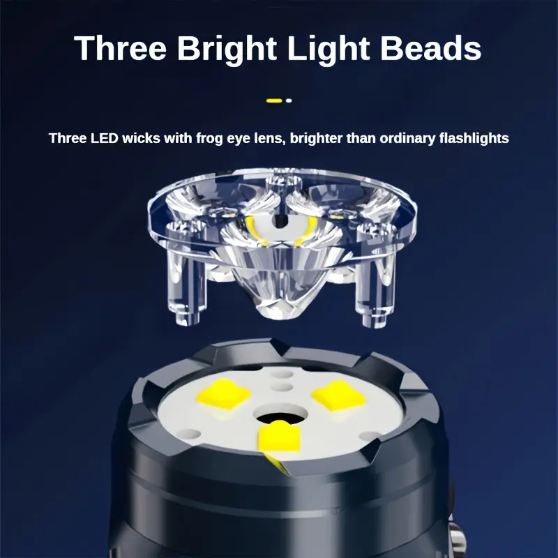 Senter Mini 3LED dengan Klip P - Outdoor Lighting Ideas ulasan dan harga