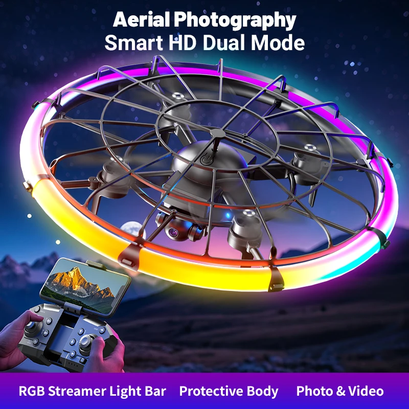 JJRC H145 UFO RC Drone dengan  - Outdoor Lighting Remote Control ulasan dan harga