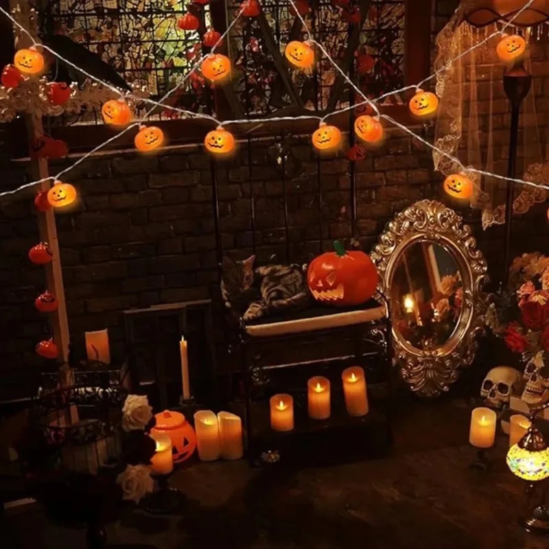 Lampu Hias Labu Halloween 20LE - Outdoor Lighting Halloween ulasan dan harga