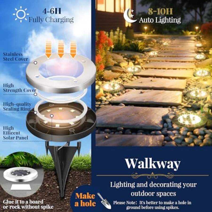 Lampu Taman Tenaga Surya Lampu - Outdoor Lighting Waterproof ulasan dan harga