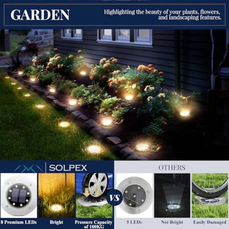 Lampu Taman Tenaga Surya Lampu - Outdoor Lighting Waterproof ulasan dan harga